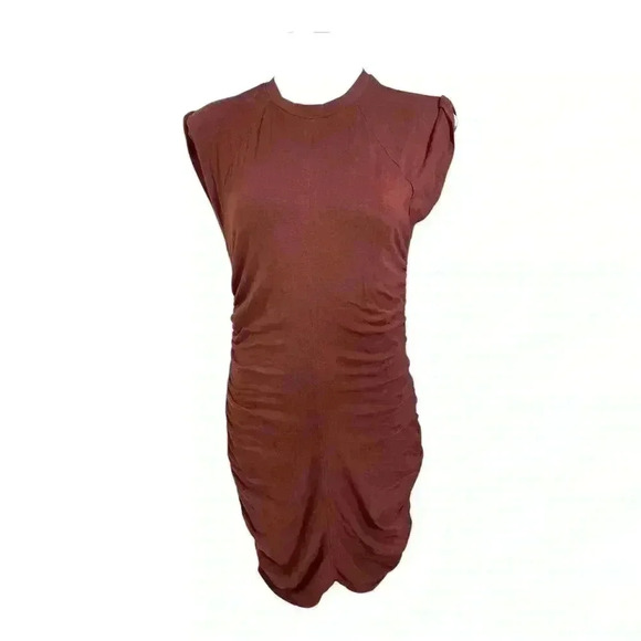 Athleta Apres soft lightweight ruched dress perfect for travel size medium - Picture 2 of 7